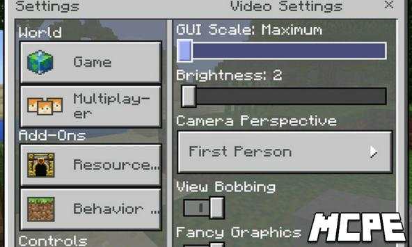 GUI Hack PE Addon for Minecraft PE screenshot 1