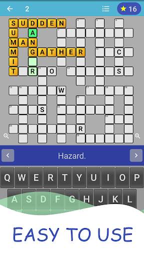 English Crossword puzzle screenshot 2