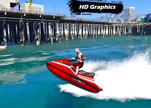 Jetski Shark Attack Racing Game: Jet Ski Boat Game screenshot 2