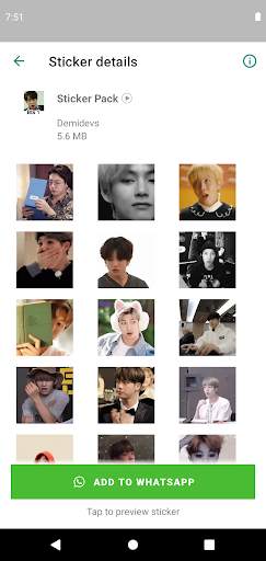 BTS stickers con movimiento para Whatsapp screenshot 7
