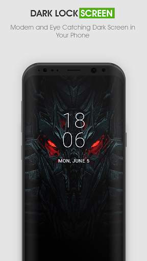 Dark Lock Screen screenshot 1
