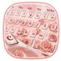 Pink Rose Gold Keyboard Typing Theme on 9Apps