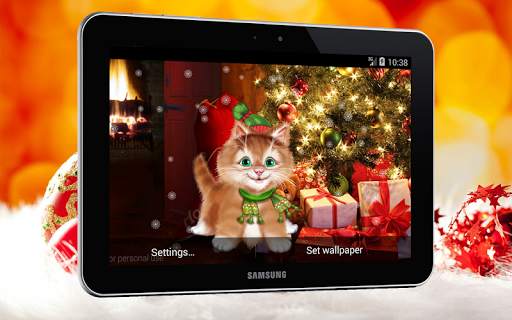 Winter Kitty Live Wallpaper screenshot 4