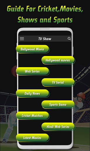 Hotstar Live Tv Shows - Free Hotstar Cricket Guide screenshot 2