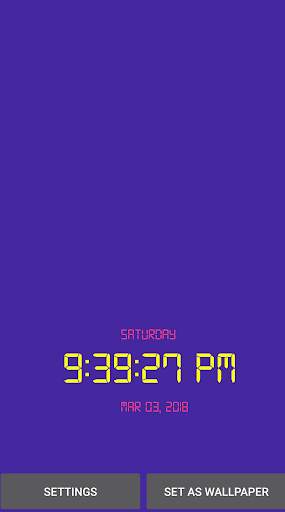 Digital Clock Live Wallpaper screenshot 7