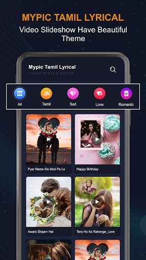 MyPic Tamil Lyrical Status Maker With Song screenshot 3