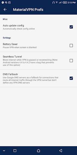 MaterialVPN sLite screenshot 5