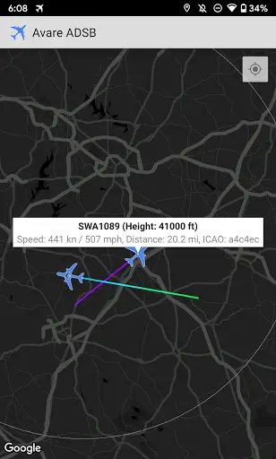 ADSB Receiver screenshot 2