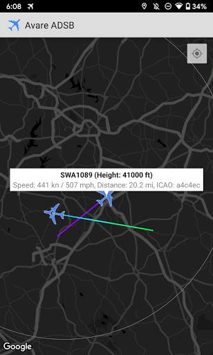 ADSB Receiver screenshot 2