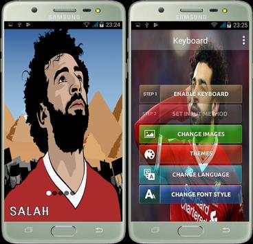 mohamed salah keyboard theme screenshot 1