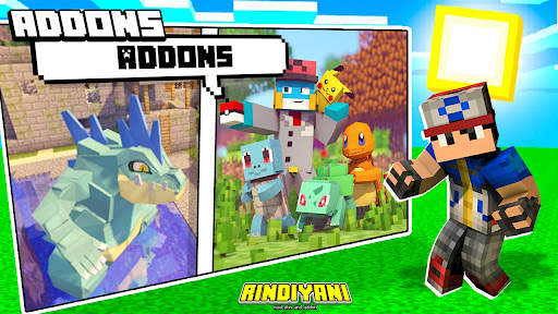 Addon Mod Pokecraft Skins MCPE screenshot 2