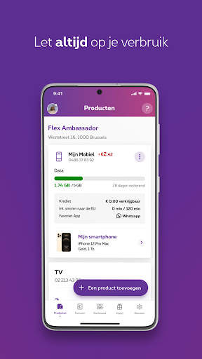MyProximus screenshot 1