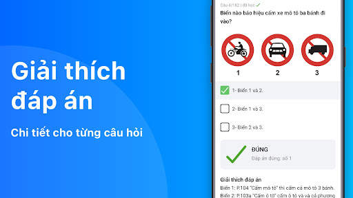 Ôn Thi GPLX 600 Câu 2024 B1 B2 screenshot 2
