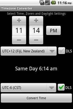 Timezone Converter screenshot 1