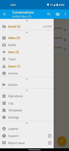 FairEmail, privacy aware email screenshot 2