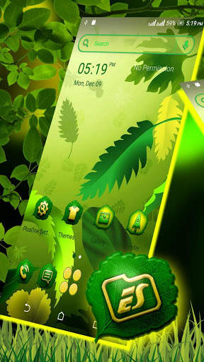 Green Leaf Launcher Theme screenshot 1
