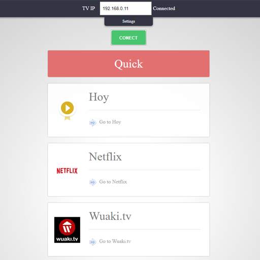 Acceso rápido TV LG 1 تصوير الشاشة