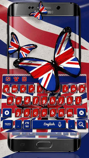British Flag Keyboard Theme screenshot 3
