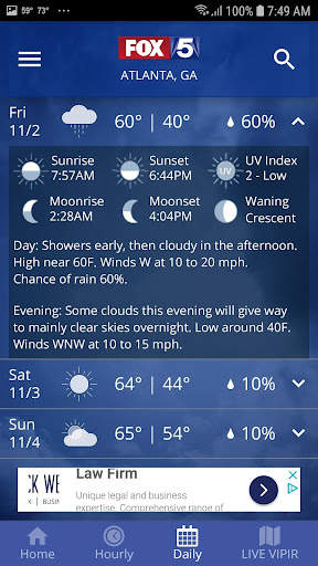 FOX 5 Atlanta: Storm Team Weat screenshot 5