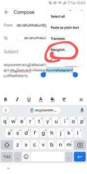 Manglish - Convert Malayalam to Manglish screenshot 2