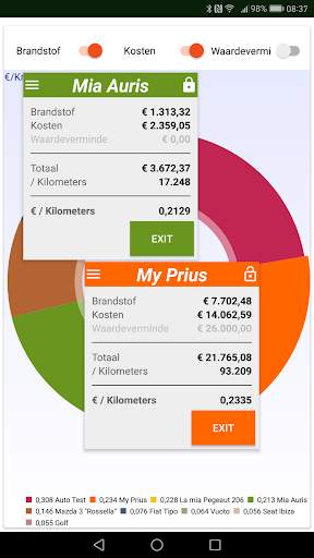MyFuelLog2 – Auto onderhoud screenshot 6