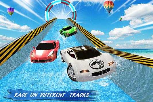 Water Slide Sports Cars Extreme Stunts screenshot 1