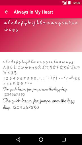 Font Romantis untuk FlipFont screenshot 2
