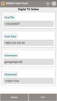 Mobile Data Vault screenshot 10