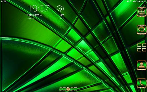 Abstract Emerald Go Launcher theme screenshot 10
