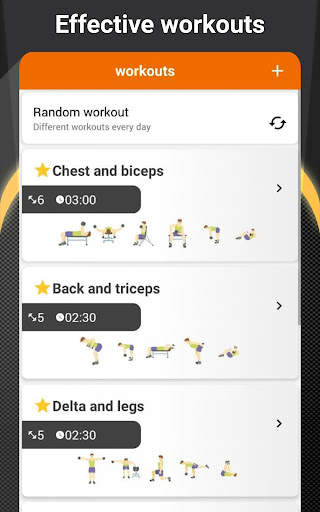Home workouts with dumbbells screenshot 16