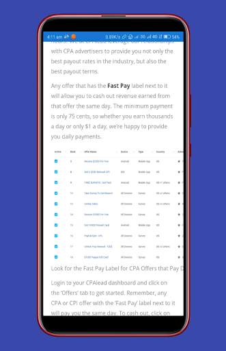 CPA Lead App screenshot 2