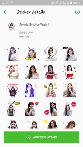 BLACKPINK WAStickerApps KPOP Idol for Whatsapp screenshot 4