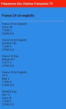 Frequency of French TV channel screenshot 7