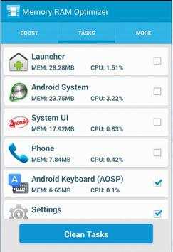 RAM Manager Lite screenshot 2