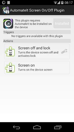 AutomateIt Screen On-Off&Lock screenshot 1