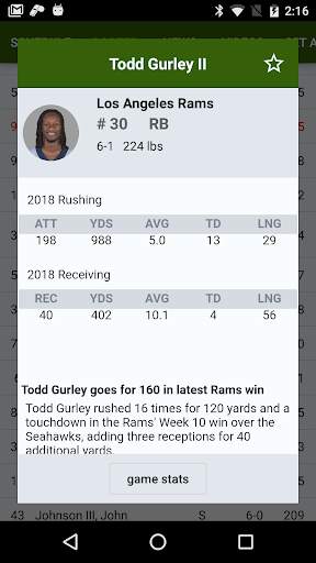 Sports Alerts - NFL edition screenshot 2