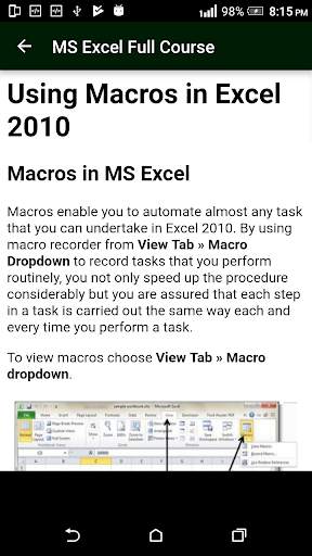 Learn MS Excel (Basic & Advance Course) скриншот 20