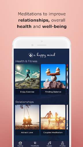 A Happy Mind - Guided Meditation, Calm & Sleep 2 تصوير الشاشة
