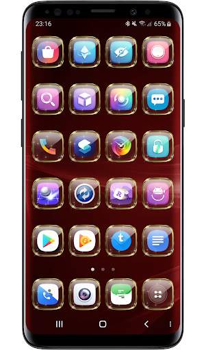 Launcher Theme - Gold Glass Transparent Icons Pack screenshot 3