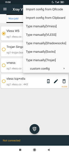 XRAY VPN  - VLESS VMESS Trojan screenshot 2