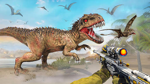 Wild Dino Hunting Gun Games 3d screenshot 2