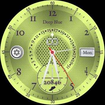Deep Blue Watchface screenshot 15