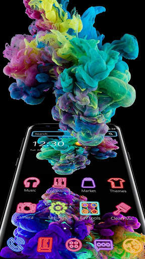 Fancy Color Splash Smoke Theme screenshot 3