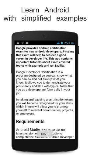 Exam Certificate - For Android developer screenshot 2