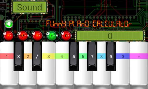 Funny Piano Calculator screenshot 1