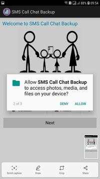 SMS Call Chat Backup screenshot 2