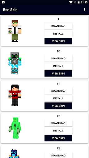 Ben Alien 10 Skin Minecraft screenshot 1