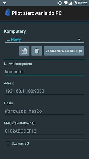 Pilot sterowania do PC (WiFi) screenshot 4