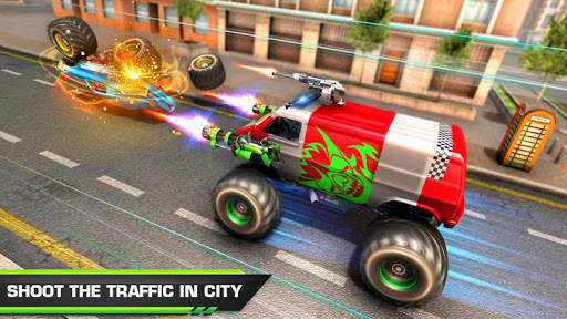 Monster Truck Racing: Monster Truck Shooting Game screenshot 6