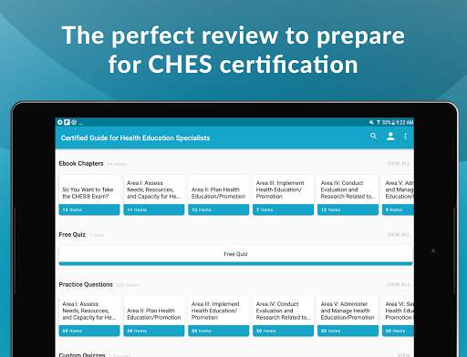 Certification Guide for Health Ed Specialist скриншот 10